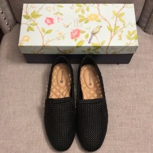 Birdies- the Starling- Black Woven - Black size 6.5